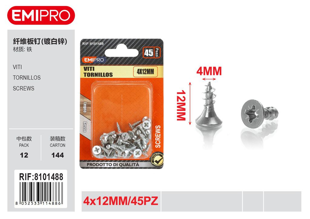 viti 4*12mm 45Pcs