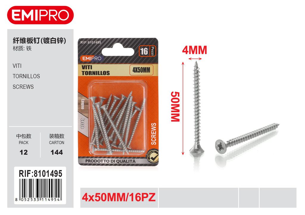 viti 4*50mm 16Pcs