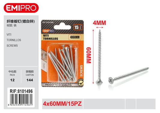 viti 4*60mm 15Pcs