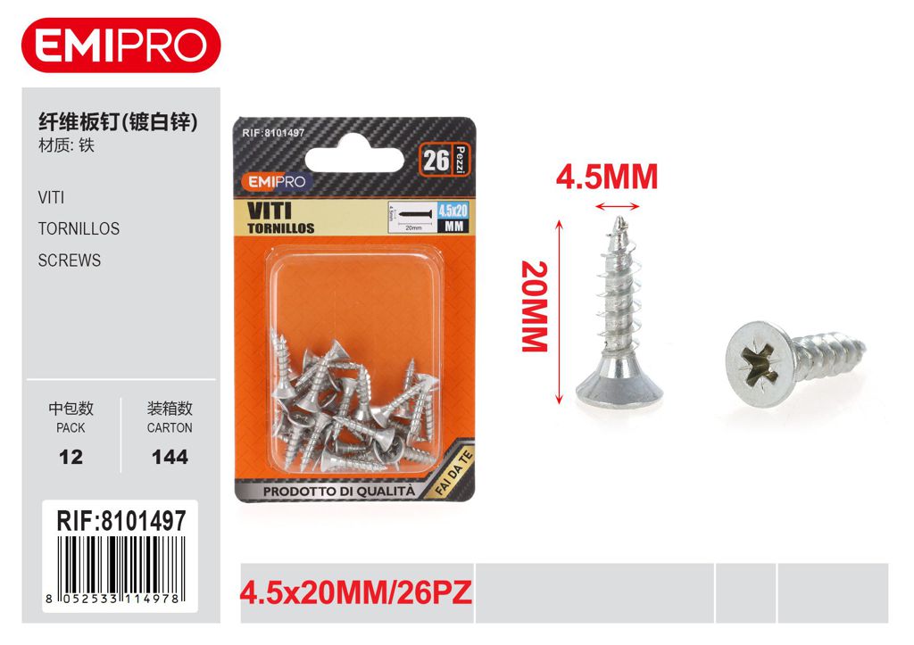 viti 4.5*20mm 26Pz