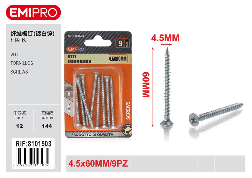 viti 4.5*60mm 9Pz