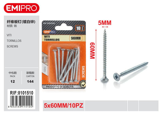 viti 5*60mm 10Pcs