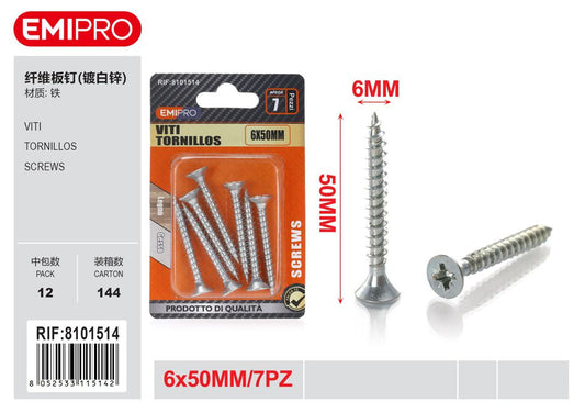 viti 6*50mm 7Pcs