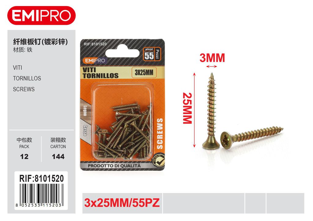 viti 3*25mm 55Pz