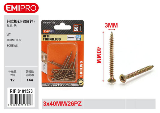 viti 3*40mm 26Pcs