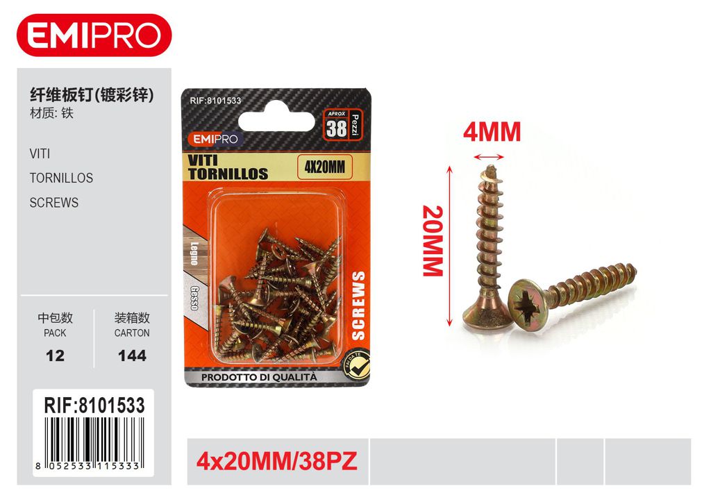 viti 4*20mm 38Pcs