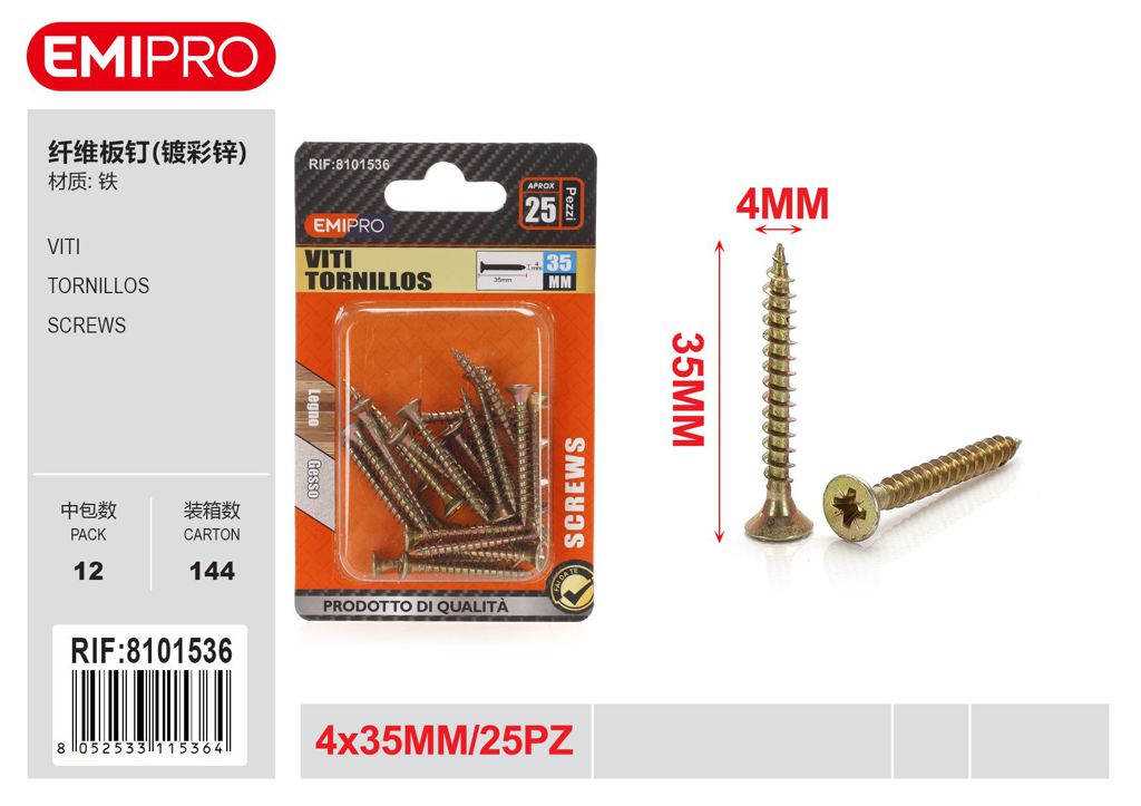 viti 4*35mm 25Pcs