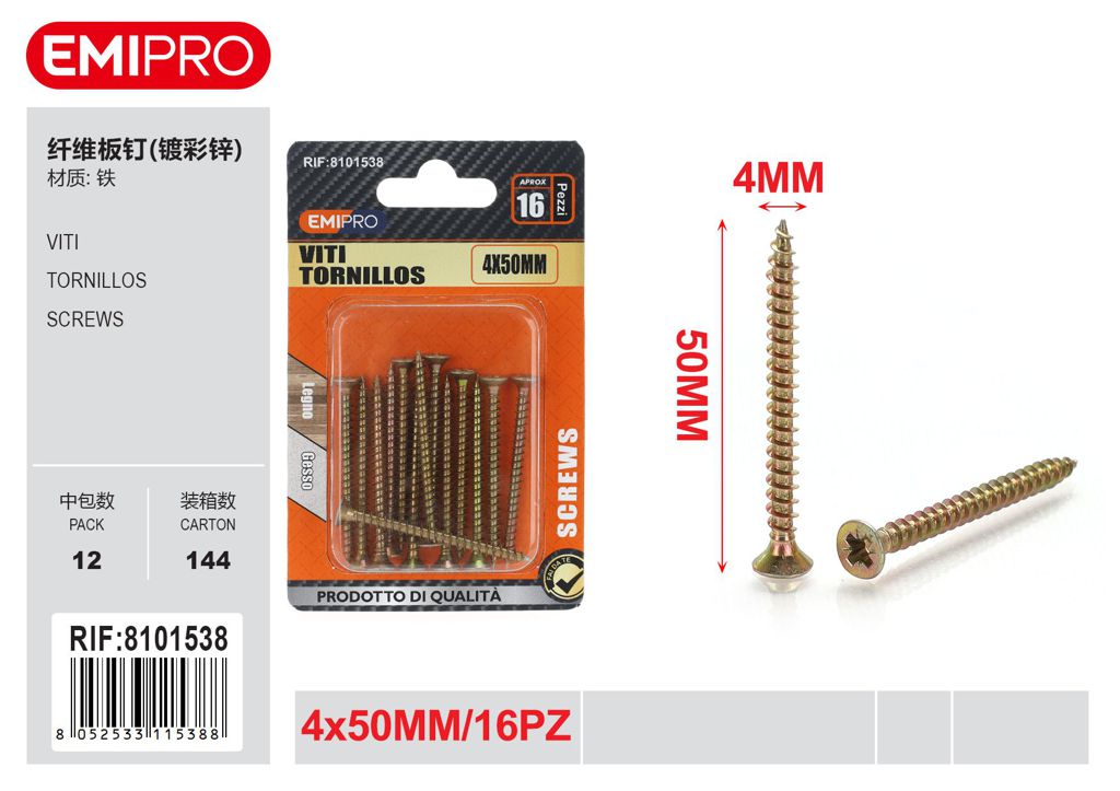 viti 4*50mm 16Pcs
