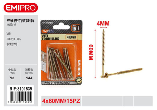 viti 4*60mm 15Pcs