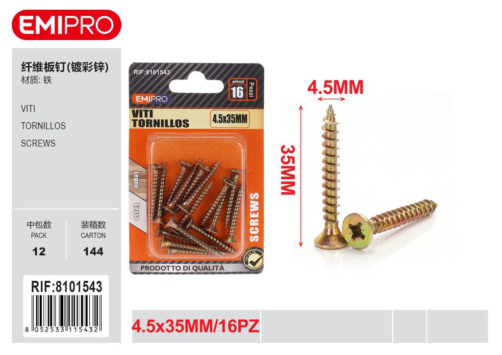 viti 4.5*35mm 16Pz