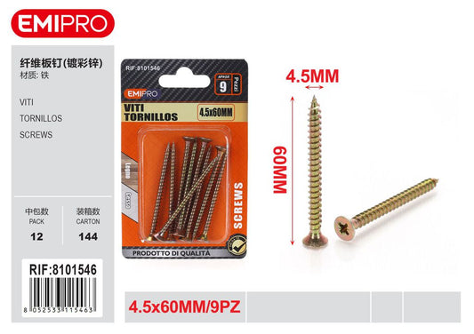 viti 4.5*60mm 9Pcs