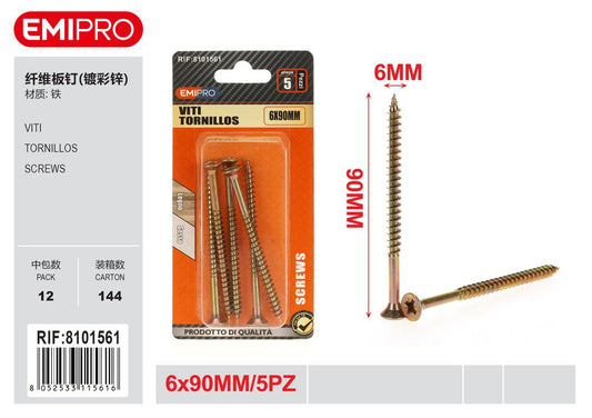 viti 6*90mm 5Pcs