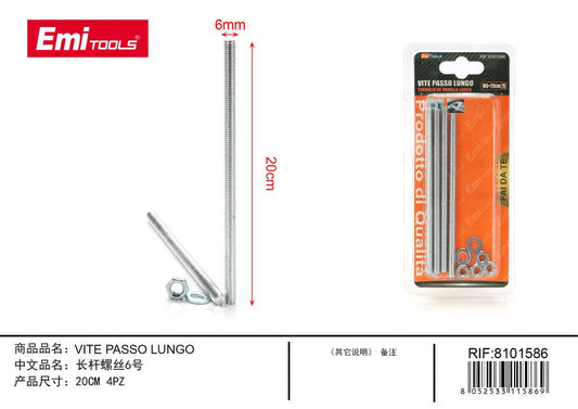 vite Passo Lungo 20cm 4Pcs