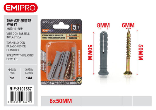 vite Con Tasselli Inplastica 8*45mm