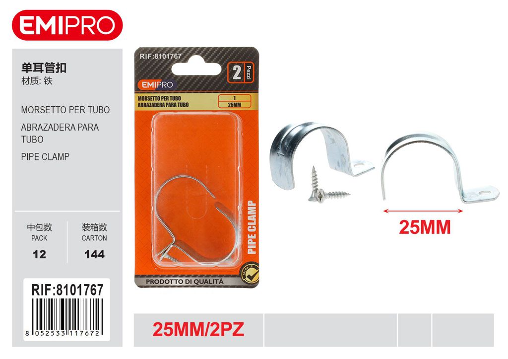 Morsetto Per Tubo 1# 2Pz
