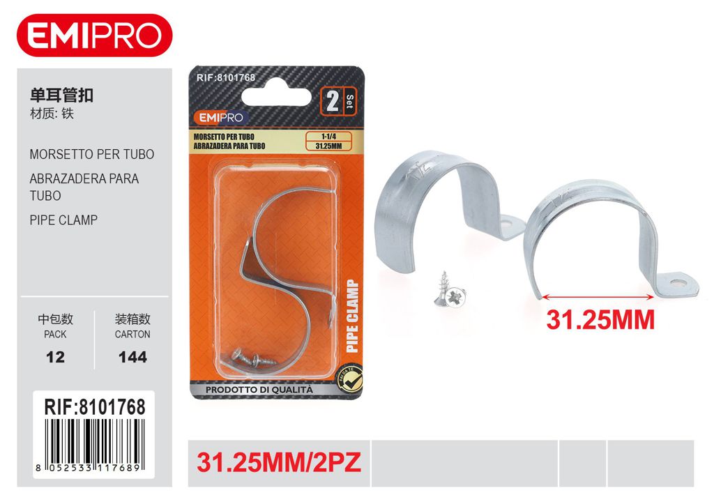 Morsetto Per Tubo 1-1/4# 2Pz
