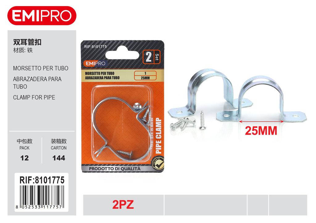 Morsetto Per Tubo 2Pcs