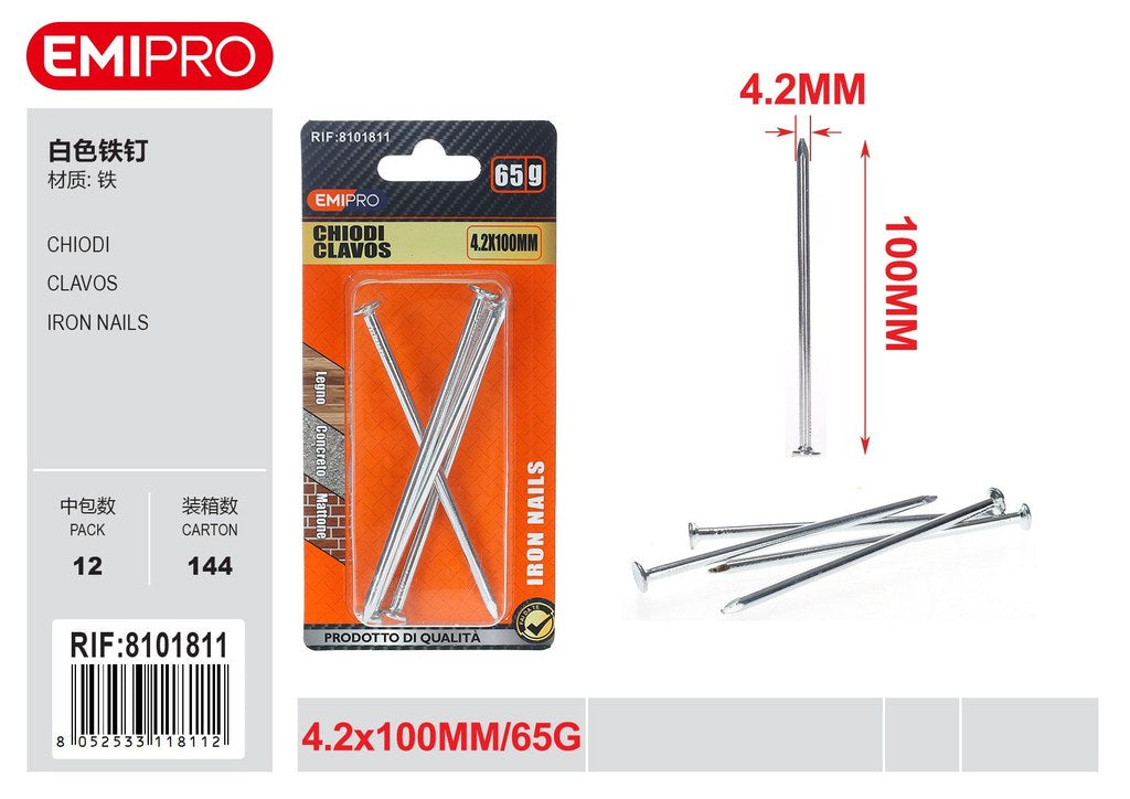 Chiodi 4.2*100mm 65G