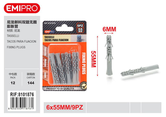 Tasselli D*6*55mm 9Pcs