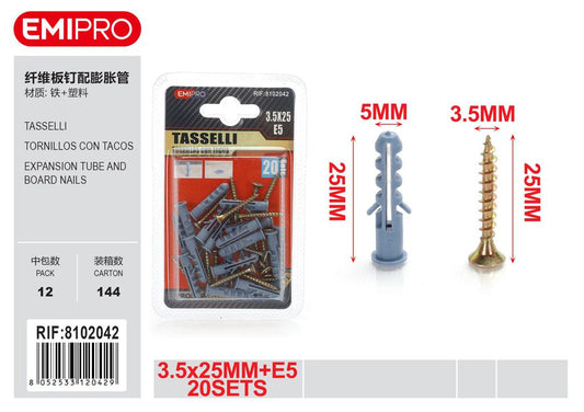 Tasselli 3.5*25 E5 20Sets