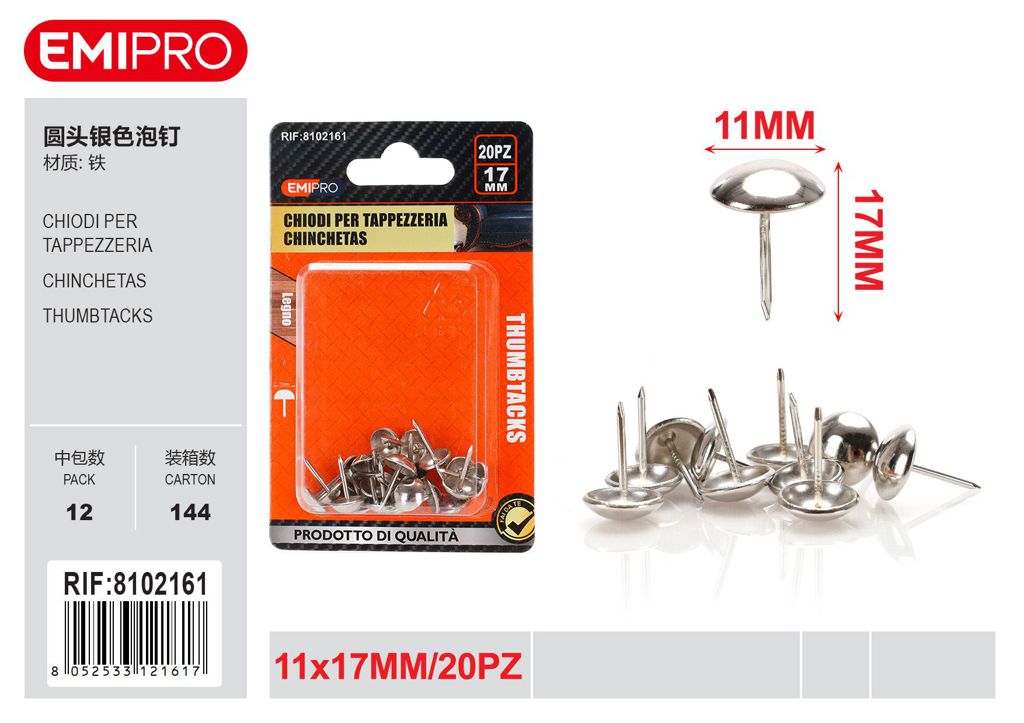 Chiodi Per Tappezzeria 11*17mm 20Pcs