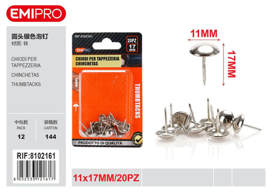 Chiodi Per Tappezzeria 11*17mm 20Pcs