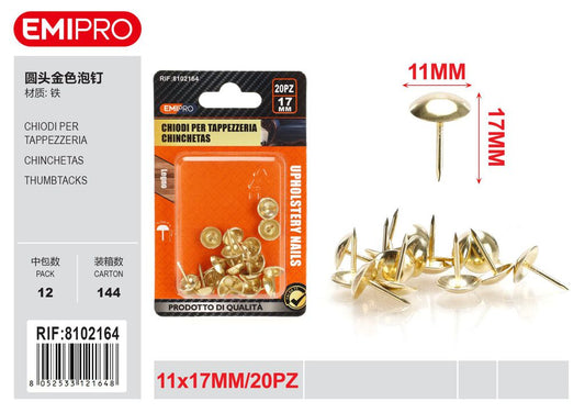 Chiodi Per Tappezzeria 11*17mm 20Pcs