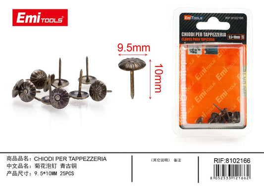 Chiodi Per Tappezzeria 9.5*10mm 25Pcs