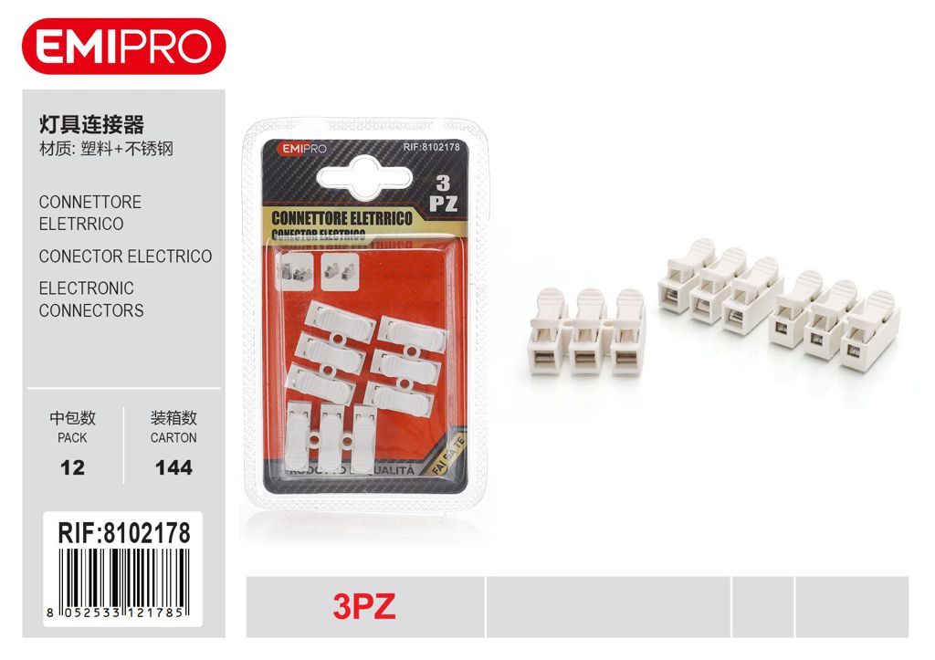 Connettore eletrrico 3Pcs