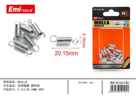 Molla 5.16*20.15mm 20Pz
