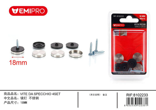 vite Da Specchio 18mm 4Set