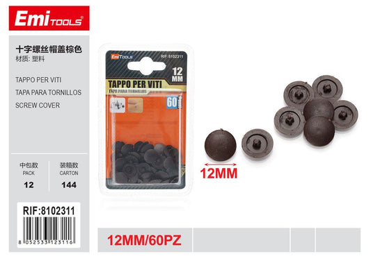 Tappo Per viti 12mm 60Pz