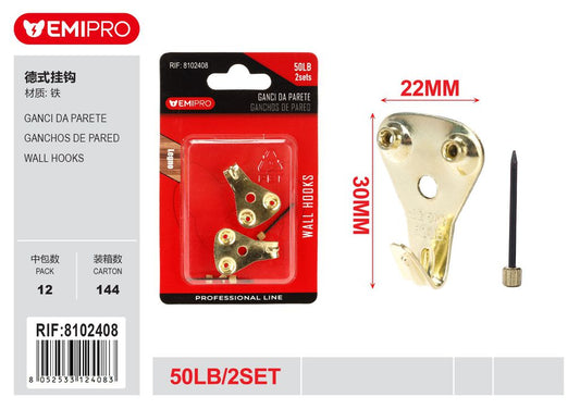 Ganci Da Parete 50Lb 2Set