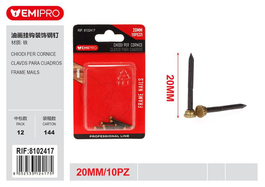 Chiodi Per Cornice 20mm 10Pz