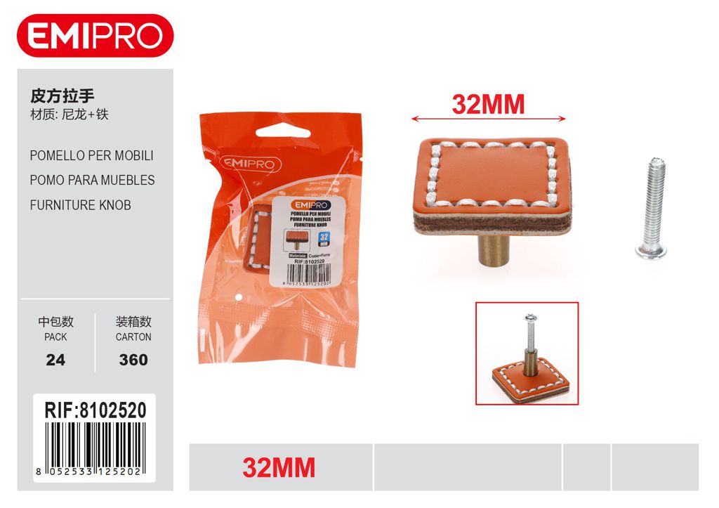 Pomello Per Mobili 32mm
