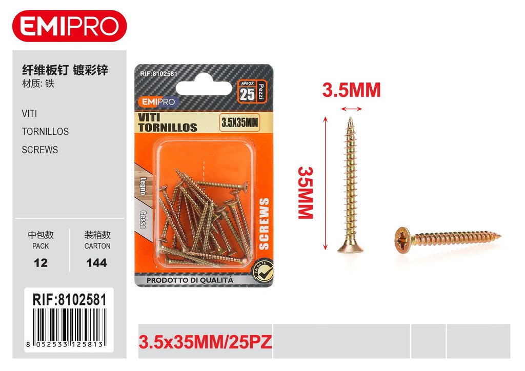 viti 3.5*35mm 25Pcs