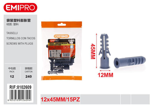 Tasselli 12*45mm 15Pcs