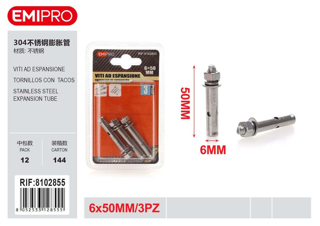 viti Ad Espansione 6*50mm 3Pz