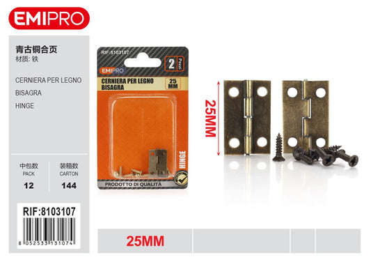 Cerniera Per Legno 25mm