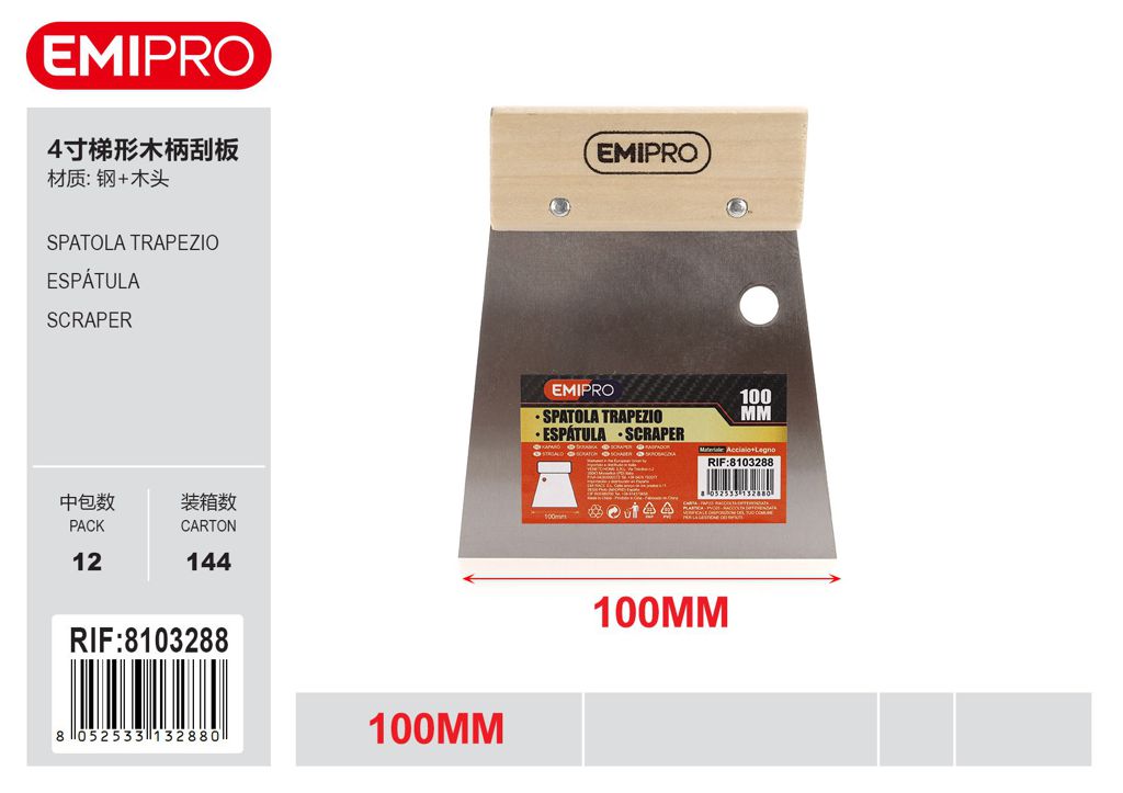 Spatola Trapezio 100mm
