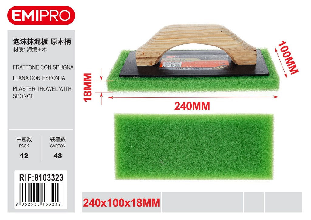 Frattone Con Spugna 240*100*18mm