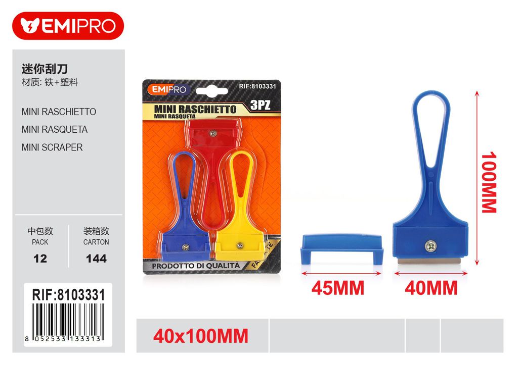 Mini Raschietto 3Pz