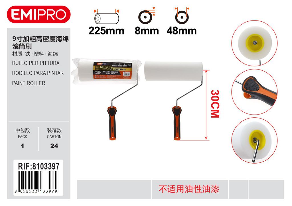 Rullo Per Pittura 9 48mm