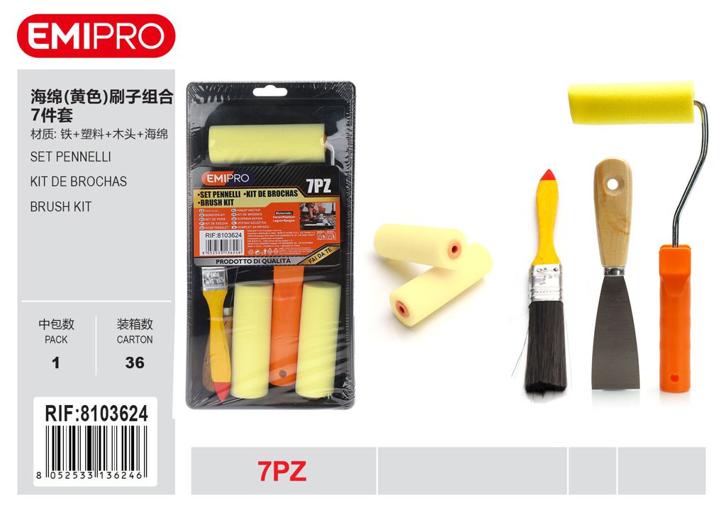 Set Pennelli 7Pcs