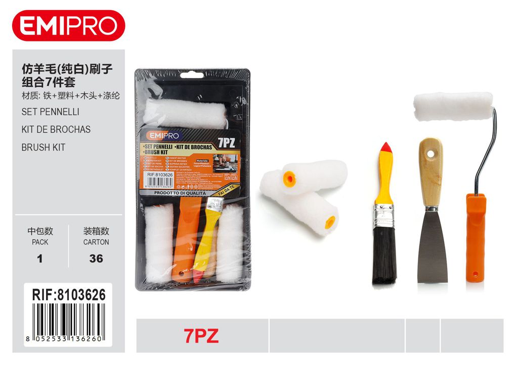 Set Pennelli 7Pcs