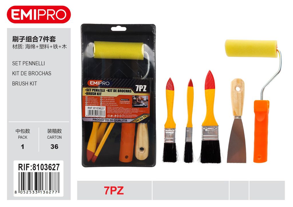 Set Pennelli 7Pcs