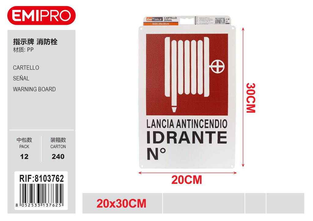 Cartello 20*30cm