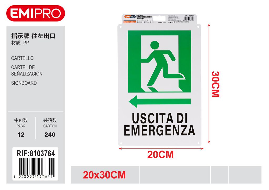 Cartello 20*30cm
