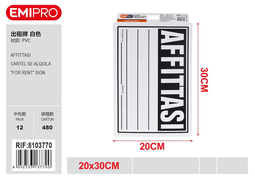 Affittasi 20*30cm