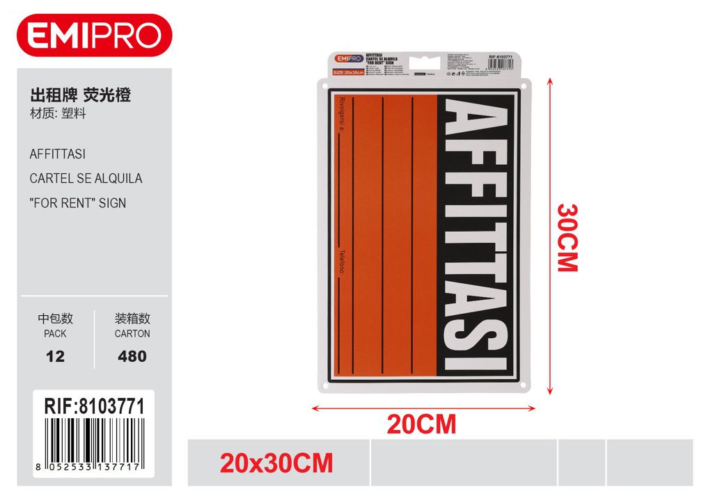 Affittasi 20*30cm